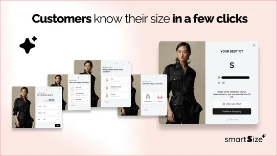 SmartSize Fit Quiz Recommender screenshot