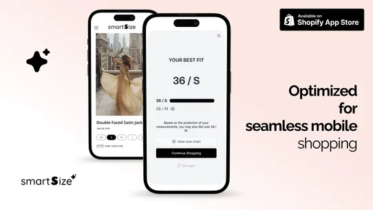 SmartSize Fit Quiz Recommender screenshot