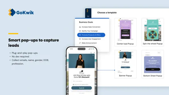 Kwik Booster‑PopUps &amp; LeadGen screenshot