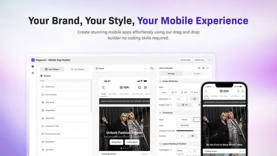 Mobile App Builder ‑ Vegacart screenshot