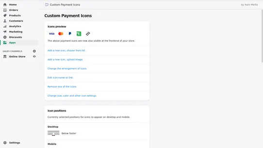 CPI ‑ Custom Payment Icons screenshot