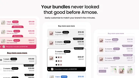 Amose Bundles — Quantity Break screenshot