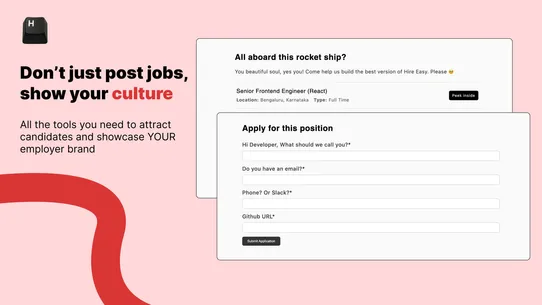 Hire Easy ‑ Careers Page screenshot