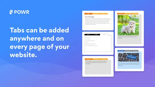 POWR Product Tabs screenshot