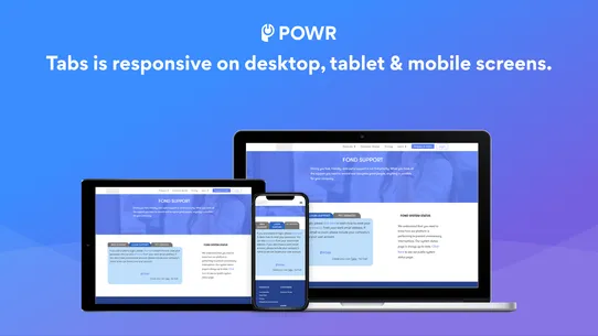 POWR Product Tabs screenshot