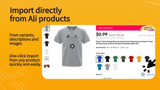 Dsize: Size Chart Dropshipping screenshot