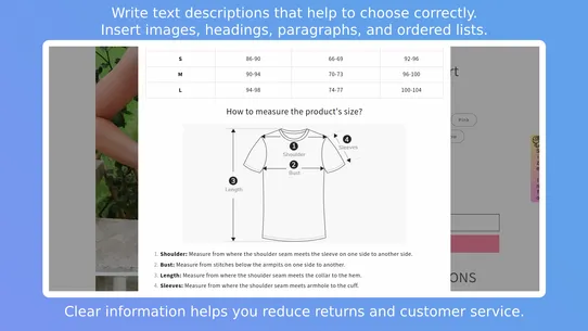 Dsize: Size Chart &amp; Size Guide screenshot