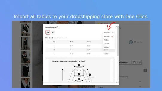 Dsize: Size Chart &amp; Size Guide screenshot