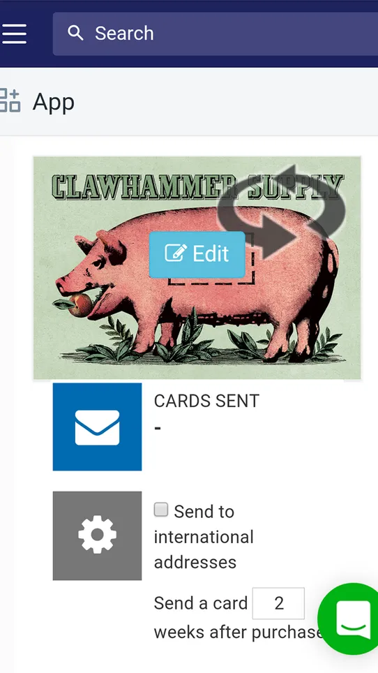 Postcard Marketing ‑ Touchcard screenshot