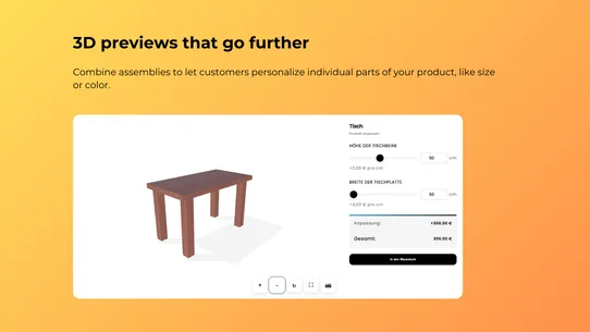 Visionz ‑ 3D Configurator screenshot