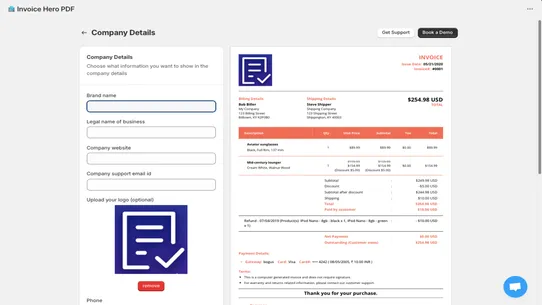Invoice Hero PDF screenshot