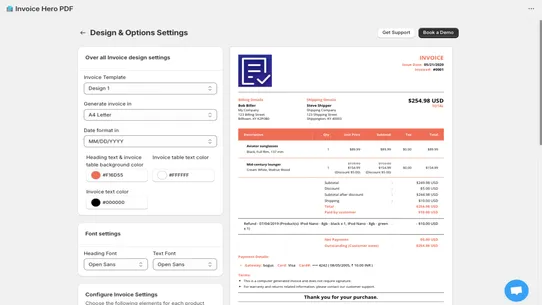Invoice Hero PDF screenshot