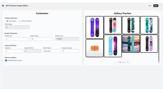 RG Products Image Gallery screenshot