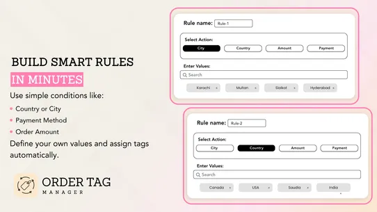 Order Tag Manager screenshot
