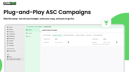 Townkart Ads Manager screenshot