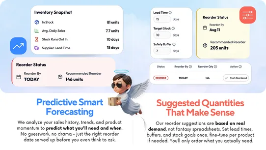 StockAngel Forecast &amp; Reorder screenshot