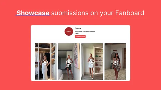 Fanboard ‑ Customer Videos screenshot