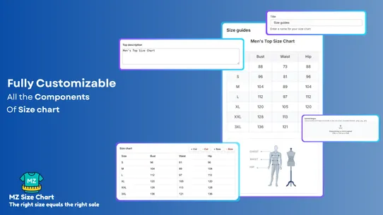 MZ Size Chart &amp; Size Guide screenshot
