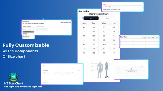 MZ Size Chart &amp; Size Guide screenshot