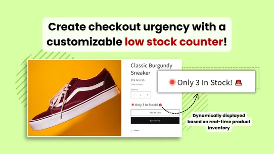Zonvi: Low Stock Counter screenshot