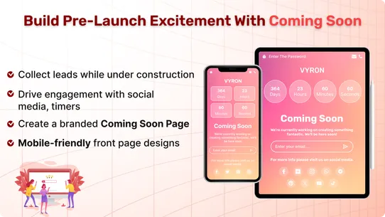 Coming Soon ‑ Launch Page screenshot