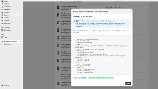 AI Schema Optimizer &gt; ChatGPT screenshot