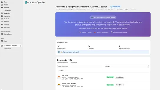 AI Schema Optimizer &gt; ChatGPT screenshot