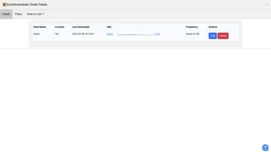 EcomEssentials: Order Feeds screenshot