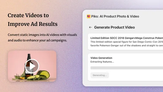 Piks: AI Product Photo &amp; Video screenshot