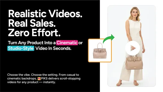 Piks: AI Product Image &amp; Video screenshot