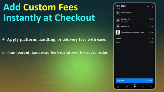 WBL ‑ Custom Fees (POS) screenshot