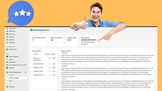 QuickShopReviews screenshot