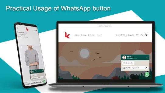 KILATECH WhatsApp Button screenshot