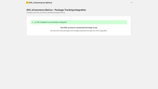 DHL eCommerce Ibérica screenshot
