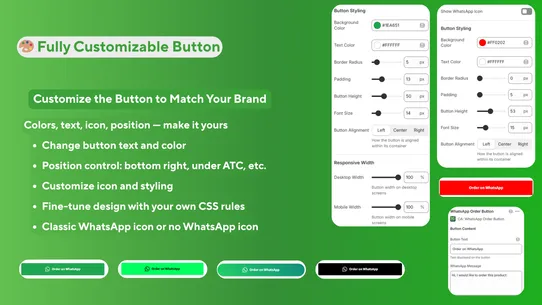 CA: WhatsApp Order Button screenshot