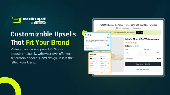 One Click Upsell by Navidium screenshot