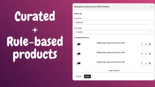 N17 Upsell Accessories Tab screenshot