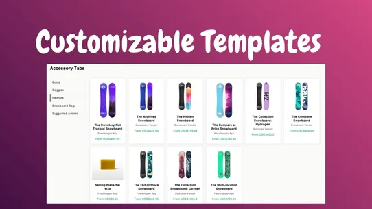 N17 Upsell Accessories Tab screenshot