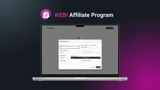 WEBI COD Affiliate Marketing screenshot