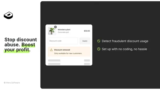 Fraud Protection DiscountHero screenshot