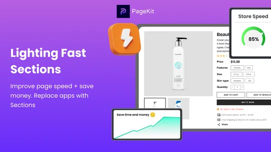 Pagekit ‑ Store Theme Sections screenshot