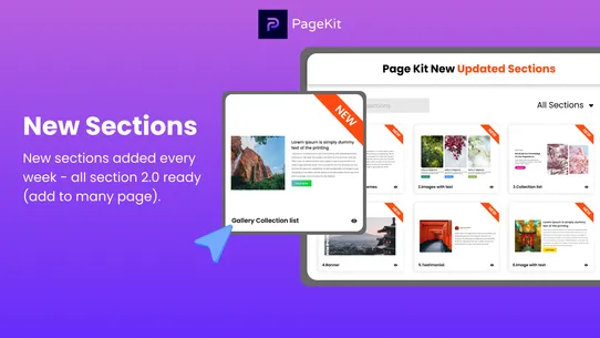 Pagekit ‑ Store Theme Sections screenshot