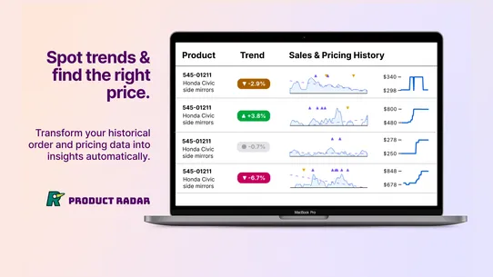 Product Radar screenshot
