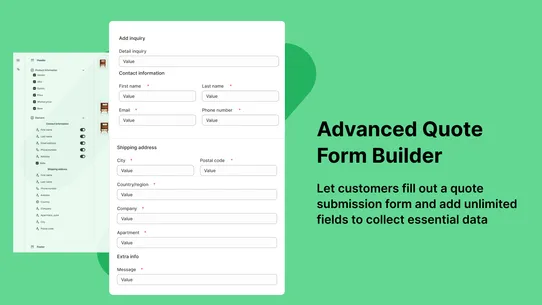 Request a Quote &amp; Hide Prices screenshot