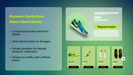 Request a Quote &amp; Hide Prices screenshot