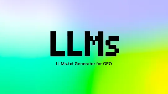 LLMs.txt Generator for GEO screenshot