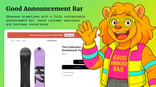Good Announcement Bar screenshot