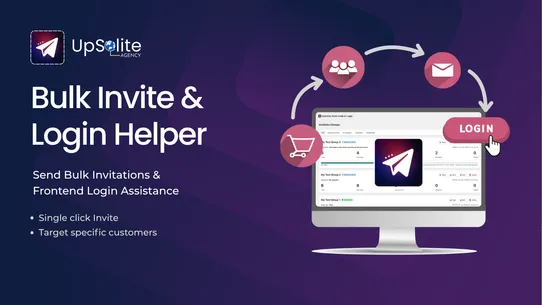 UpSolite: Bulk Invite &amp; Login screenshot