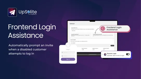 UpSolite: Bulk Invite &amp; Login screenshot
