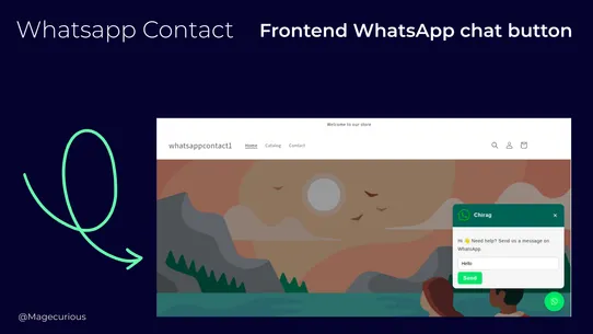 ShopziCurious Whatsapp Contact screenshot